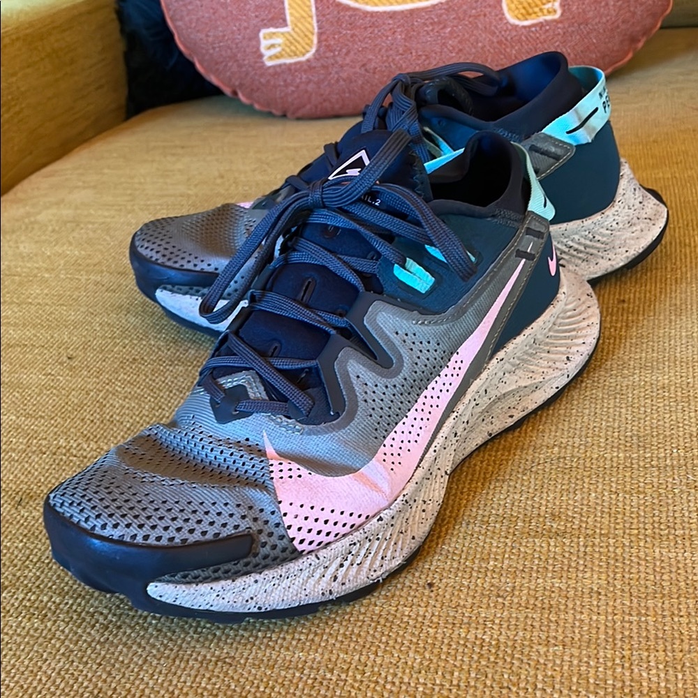 Nike Trail Pink and Gray Pegasus with Breathable Mesh
